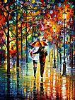 UNDER THE RED UMBRELLA by Leonid Afremov